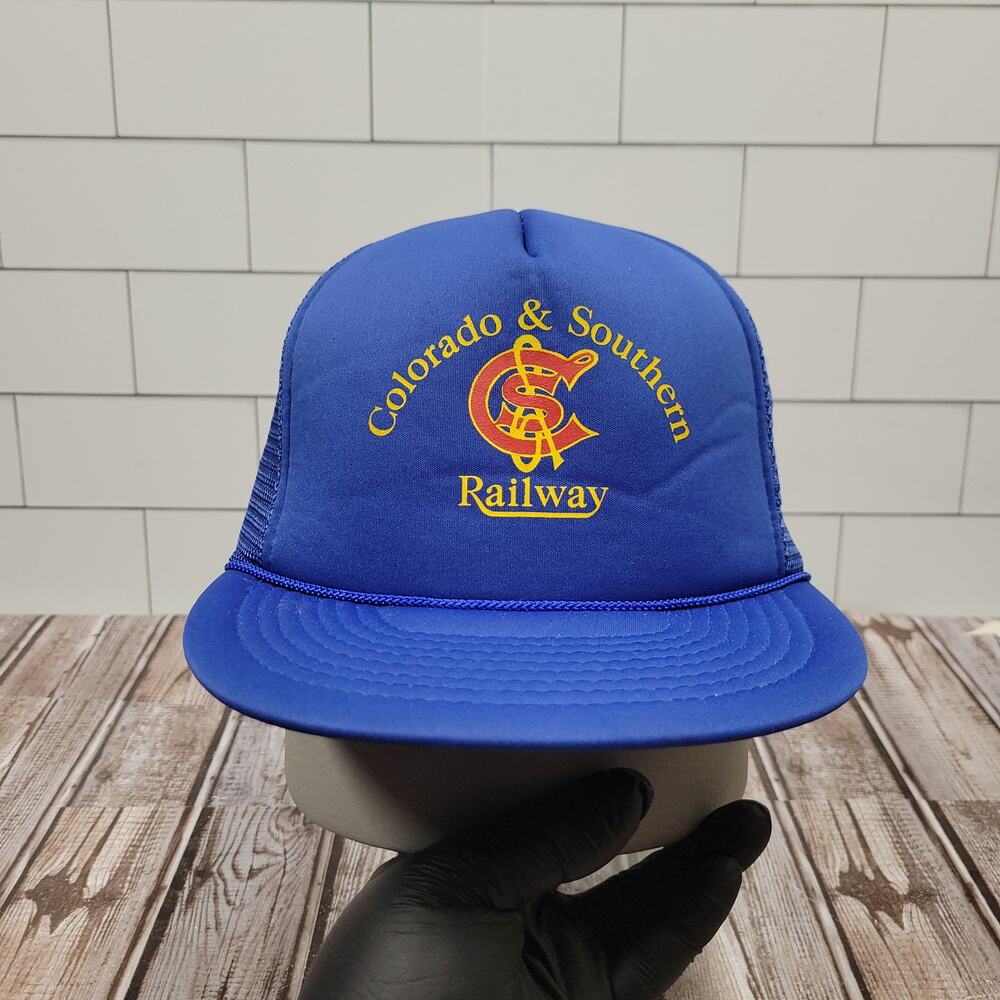 Vintage Colorado & Southern Railway George Trucker Snapback Hat USA